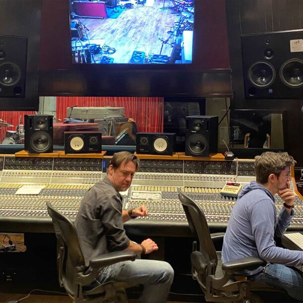 Recording at the Blackbird studios